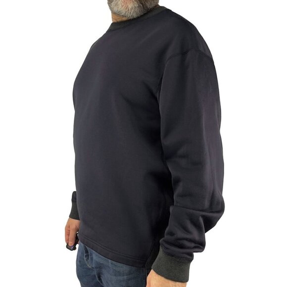 Kolor 2 Tone Cotton Blend Crew Neck Navy Blue & Gray Sweatshirt Sweater Size 3 - Picture 2 of 12